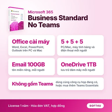 microsoft-365-business-standard-no-teams-tinh-nang